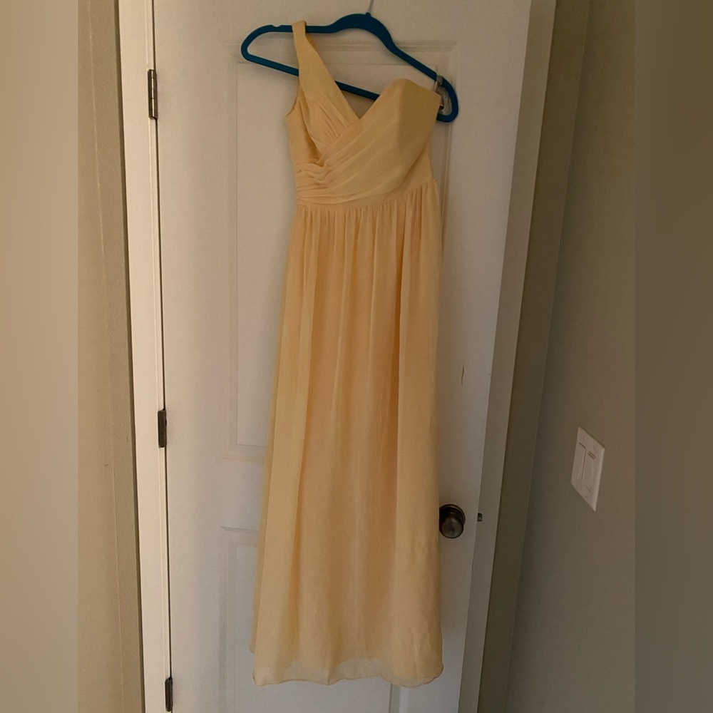 Alfred Angelo Yellow Bridesmaids Dress. Size 0